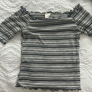 Striped crop top